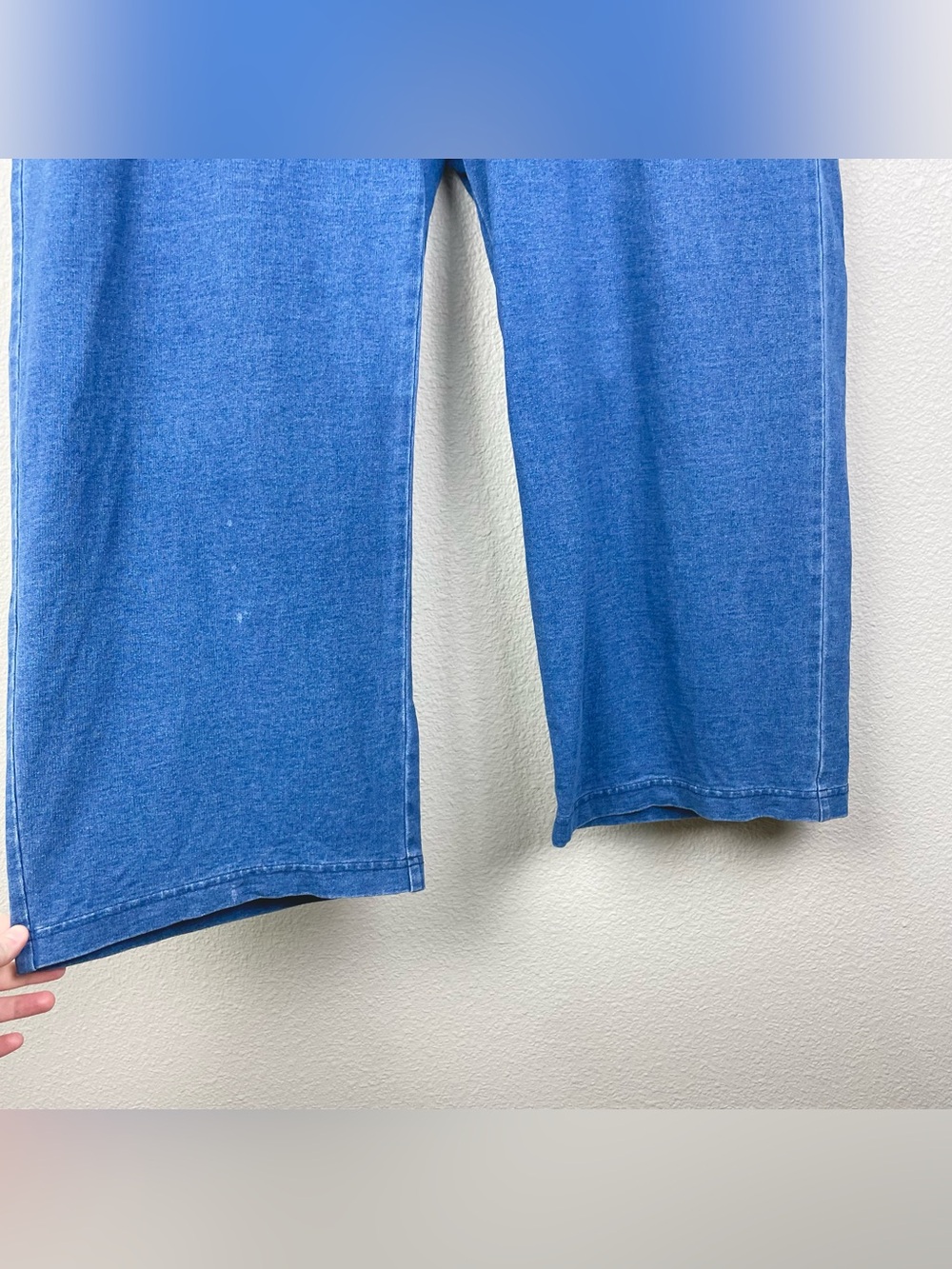 J.Jill Women's XL PureJill Indigo Cotton Pull On Capri Pants Pockets Casual - Picture 5 of 16
